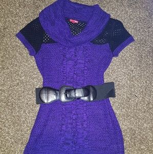 Bongo purple sweater dress